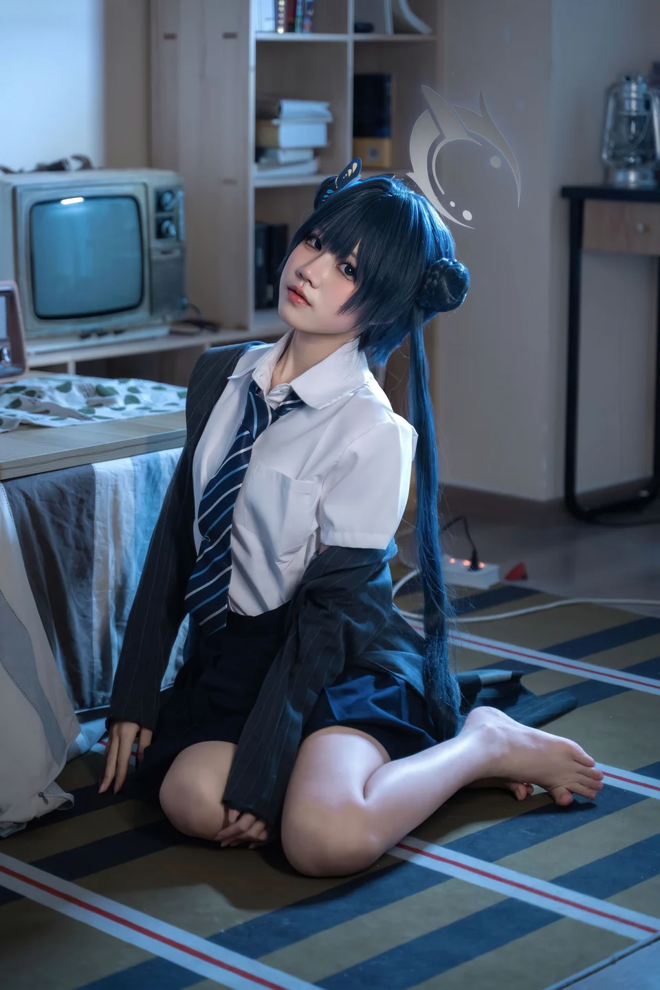 清水凪 - No.001 蔚蓝档案·龙华妃咲 JK [52P-526MB] tg@simisebaisi 【丝足阁】046.webp